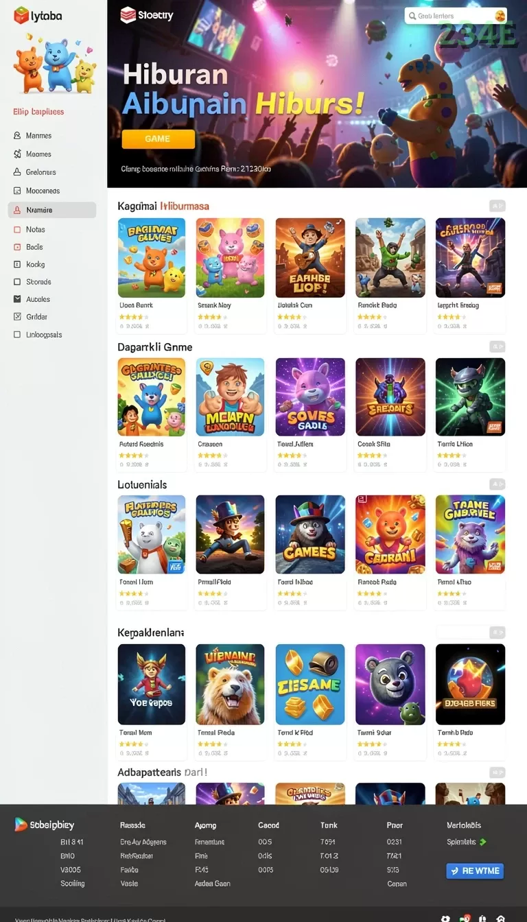 Cuplikan layar PIV8 — menu navigasi